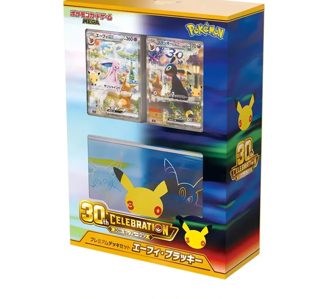 30th CELEBRATION Premium Deck Set Espeon & Umbreon Japanese Pokemon Card — Japanese trading card product