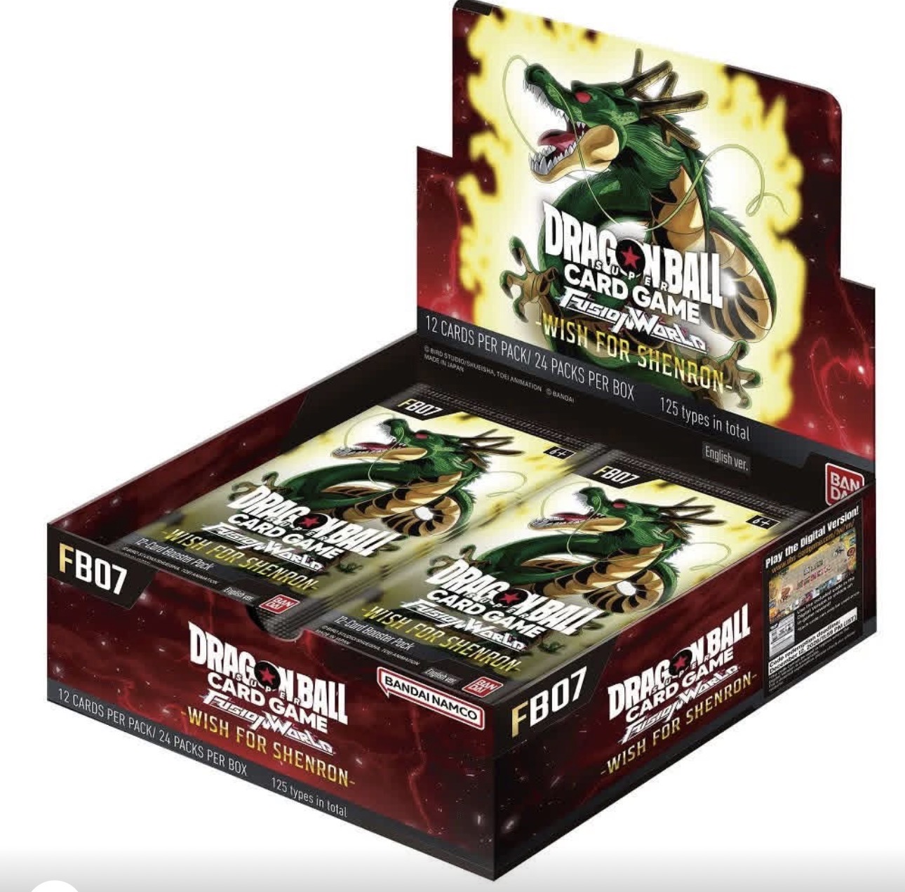 Dragon Ball Super Card Game Fusion World Booster Box FB07 "Wish for Shenron" (English)⁠ — Japanese trading card product