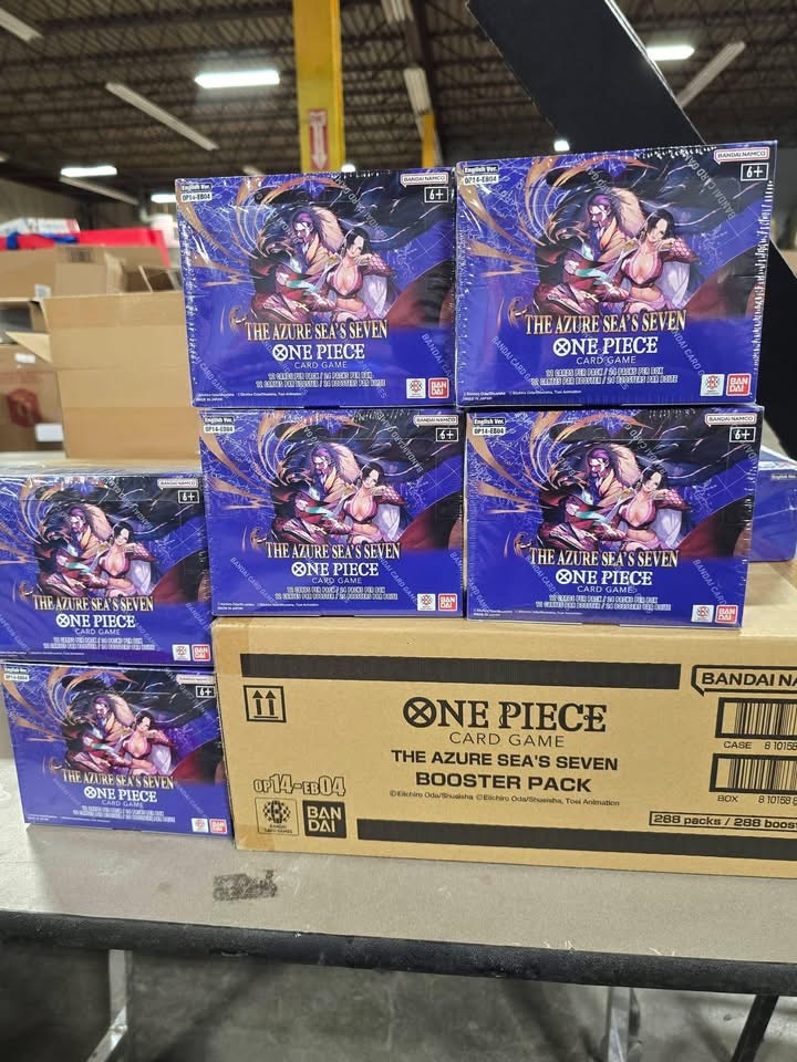 One Piece Card Game OP14 The Azure Sea's Seven Booster Box — Japanese trading card product