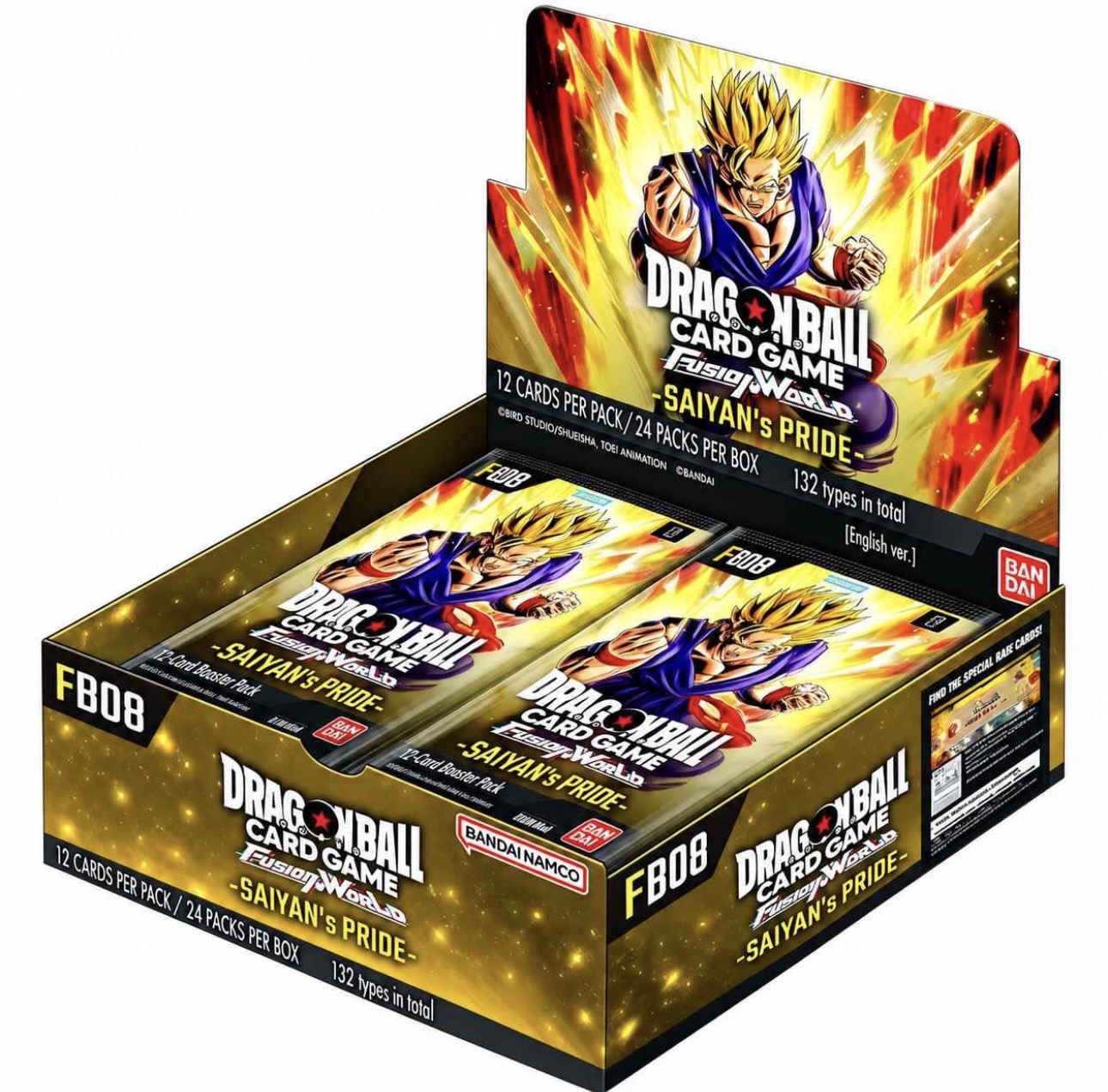 Dragon Ball Super Card Game Fusion World Booster Box FB08 "Saiyan's Pride" (English)⁠ — Japanese trading card product