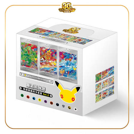Pokémon TCG Simplified Chinese 30th Celebration First Partners Vol. 3 Box — Japanese trading card product