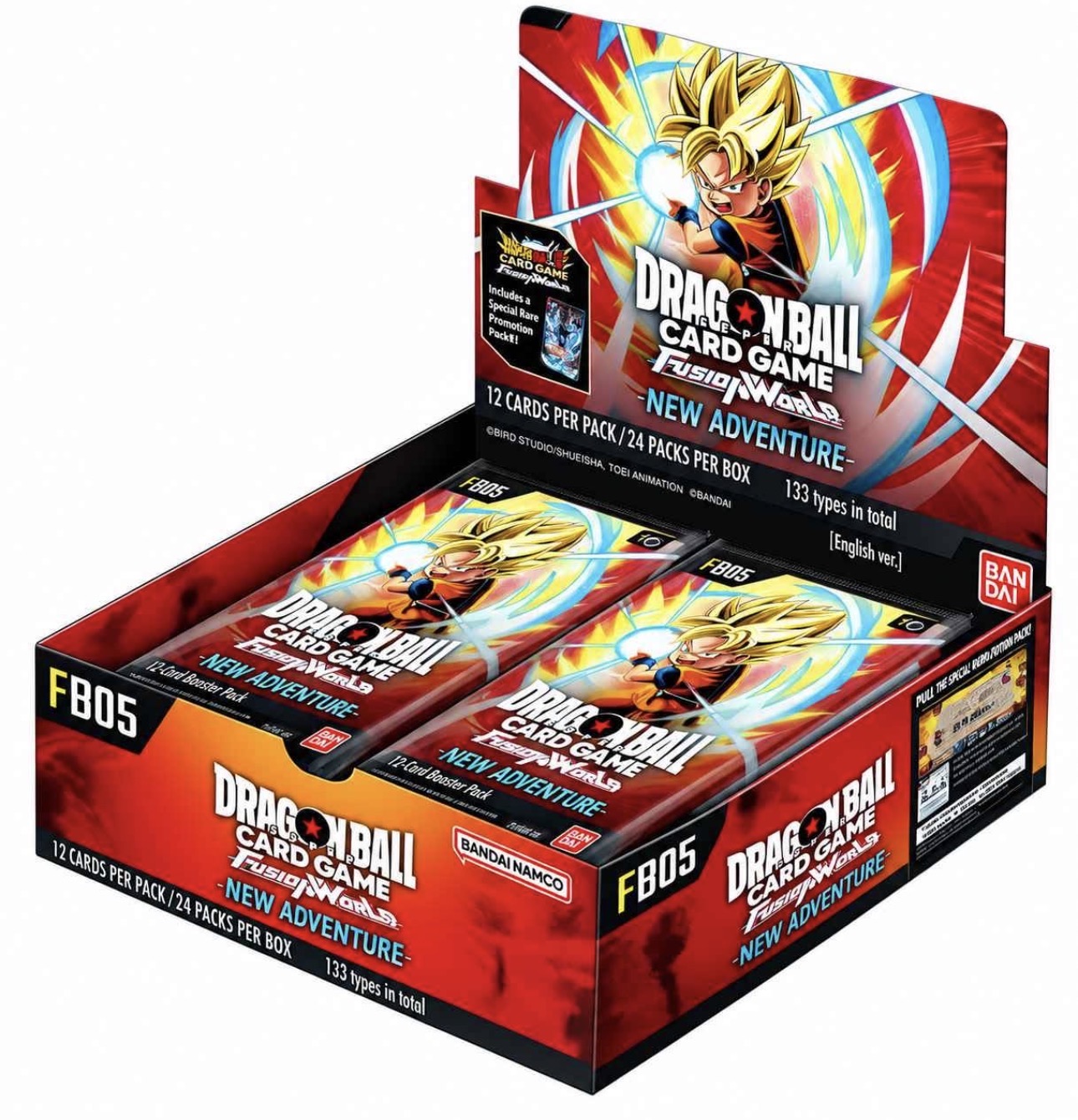 Dragon Ball Super Card Game Fusion World Booster Box FB05 "New Adventure" (English)⁠ — Japanese trading card product